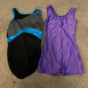 Set of 2 gymnastics unitard